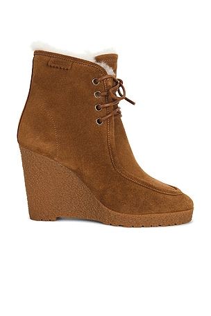 Cylia Shearling Wedge Boot Isabel Marant