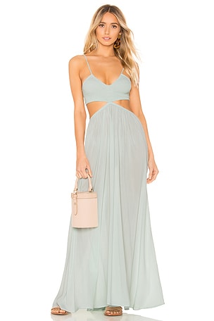chinese dress ladies Bruna Strapless White Maxi Dress