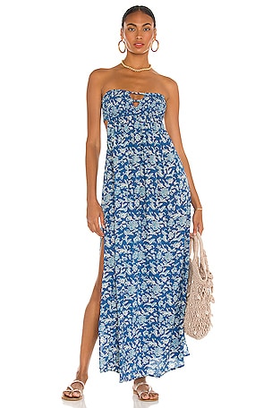 fitted lace wedding dress Jean Paul Gaultier Soleil sheer tropical print flamingo mesh long dres –  The Buis main image 0