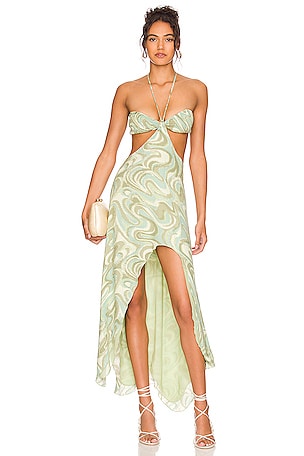 Misha Bandeau Maxi Dress Indah