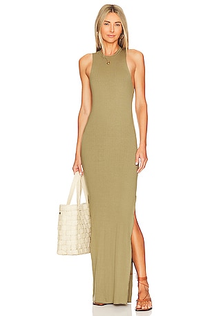 olive green tank maxi dress Baltic Born Womens Marcia Maxi Dress | Green main image 1
