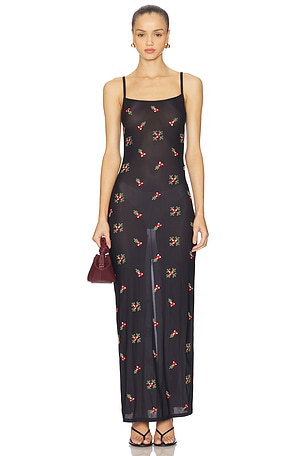 Blaire Embroidered Maxi Tank Dress Indah
