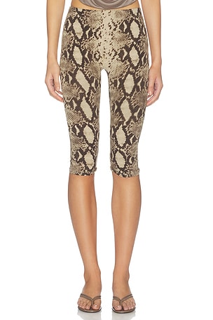 Printed High Waisted Capri Pant Indah
