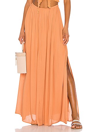 Indah Andi Maxi Skirt in Salmon | REVOLVE