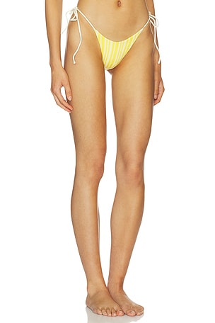 Indah Clover Side Tie Bikini Bottom in Yellow