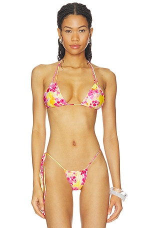 Bongo Tiny Triangle Halter Bikini Top Indah