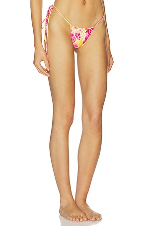 Indah Jaya Side Tie Bikini Bottom in Pink