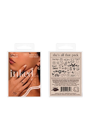 TATUAGENS TEMPORÁRIAS SHE'S ALL THAT PACK INKED by Dani
