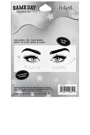 INKED by Dani Face Gems in Gold & Silver