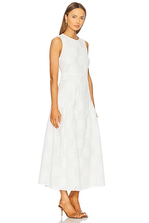 Ivy Oak Marca Rose Maxi Dress in White