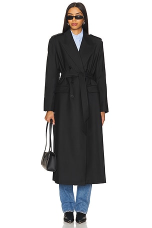 Colette Oversized Trench Coat Ivy Oak