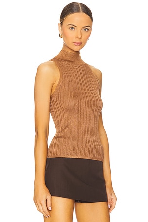 Ivy Oak Finja Knit Top in Cognac