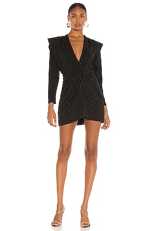 IRO Nahilda Dress in Full Black Silver | REVOLVE