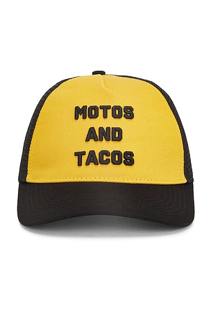 Motos And Tacos Hat Iron & Resin