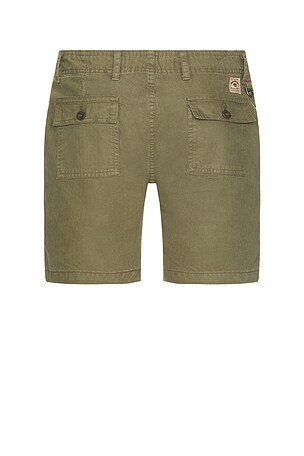 Iron & Resin Brigade Herringbone Shorts in Army. Size 34. Also