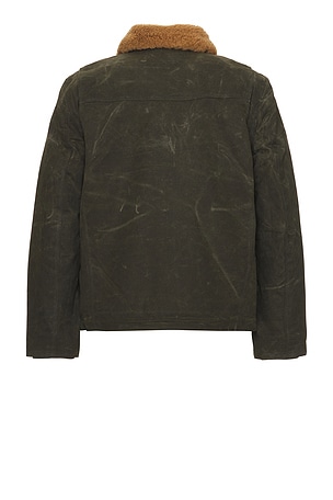 Iron & Resin Nautilus Sherpa Jacket in Olive