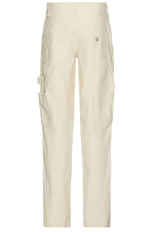 Iron & Resin Double Knee Journeyman Pant in Cream