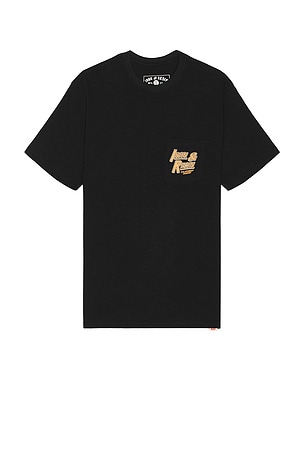 Iron & Resin California Riders Pocket Tee in Black