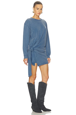 Isabel Marant Etoile Zae Dress in Blue. Size 42/10. Also