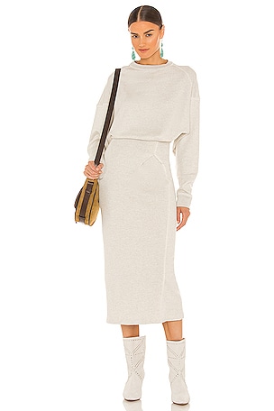 オールインワン・サロペット Isabel Marant Etoile Form-Fitting Midi Dress With Gathered ISABEL MARANT Devane asymmetric gathered knitted midi dress