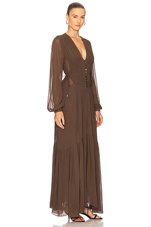 Isabel Marant Etoile Briane Dress in Olive