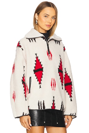 Isabel Marant Etoile Marner Sweater in Cream,Red
