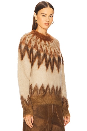 Isabel Marant Etoile Natania Sweater in Brown,Cream