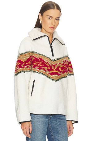 Isabel Marant Etoile Marner Festive Graphic Fleece in Ivory