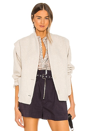 Isabel Marant Etoile Drogo Jacket in Ecru | REVOLVE