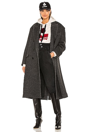 ISABEL MARANT｜COATS (LOJIMA (MA1292 22A084E 80BY)) Brown 'Lojima' wool coat Marant Etoile - AcmShops France