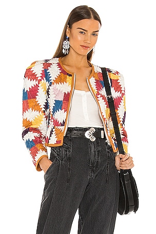 Isabel Marant Etoile Hafileal Jacket in Yellow | REVOLVE