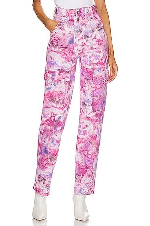 Isabel Marant Etoile Vayoneo Cargo Pant in Mulberry | REVOLVE