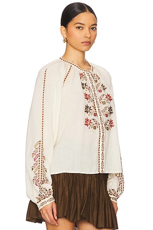 Isabel marant etoile lynne top en color crema