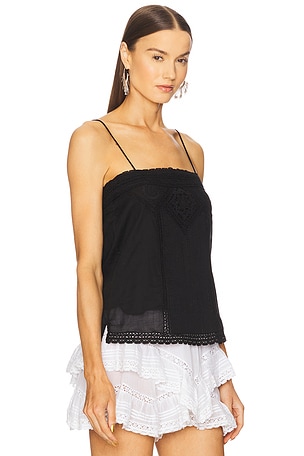 Isabel Marant Etoile Gaelia Top in Black