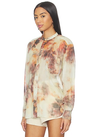 Isabel Marant Etoile Mexika Top en Beige,Bourgogne