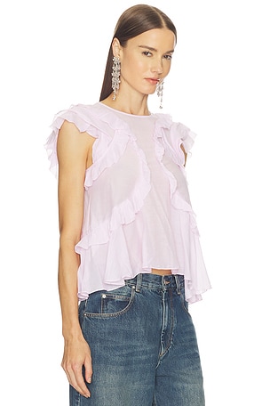 Isabel Marant Etoile Nalou Top in Pink