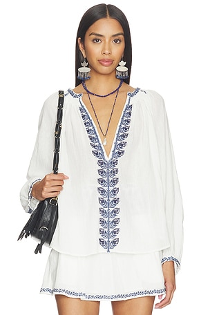 Isabel Marant Etoile Lena Top in White