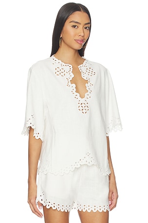 Isabel Marant Etoile Shana Top in White