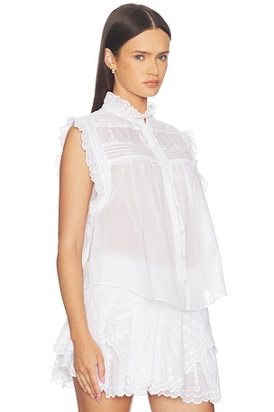Isabel Marant Etoile Dersia Top in White