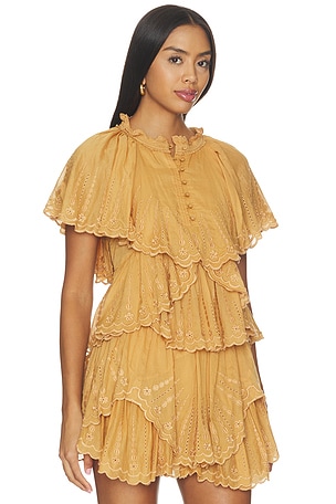Isabel Marant Etoile Lorna Short Sleeve Top in Brown. Size 40/8. Also