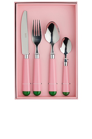 Pink Dipped 16 Piece Cutlery SetIn The Roundhouse$100