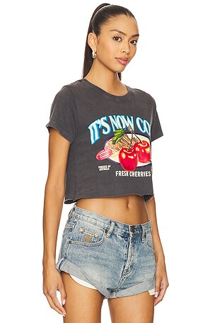 It's Now Cool The Baby Tee in Charcoal