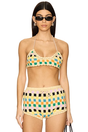 The Crochet Crop Bikini Top It's Now Cool