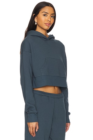 IVL Collective Cropped Hoodie in Slate