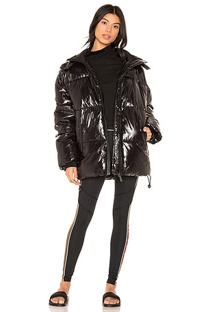 IVY PARK VINYL PUFFER Black REVOLVE