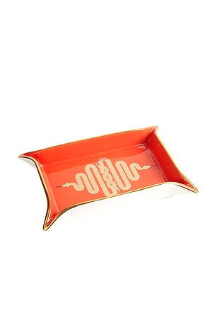 Jonathan Adler Snake Valet Tray in Orange