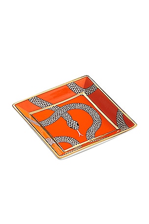 Jonathan Adler Eden Square Tray in Orange