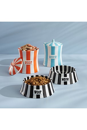 Jonathan Adler Vice Meow Pet Bowl in Black