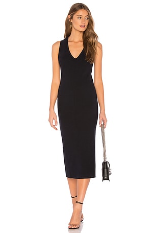 james perse bodycon dress James Perse Melange Jersey Long Sleeve Dress main image 1