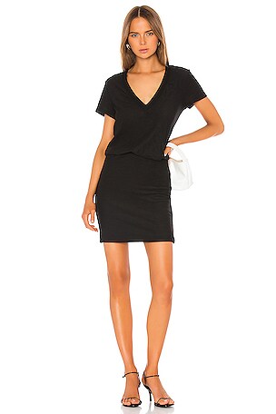 knee length dresses for ladies James Perse Sheer Slub Crew Neck Tee main image 1